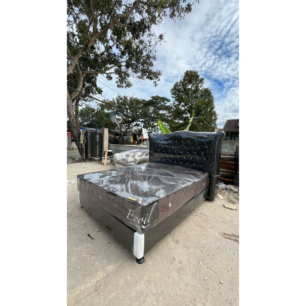 Satu Set Matrass Ecoil + Divan Jaguar / Matras Ecoil Empuk / Divan Jagur Cantik / Kasur Divan Satu S