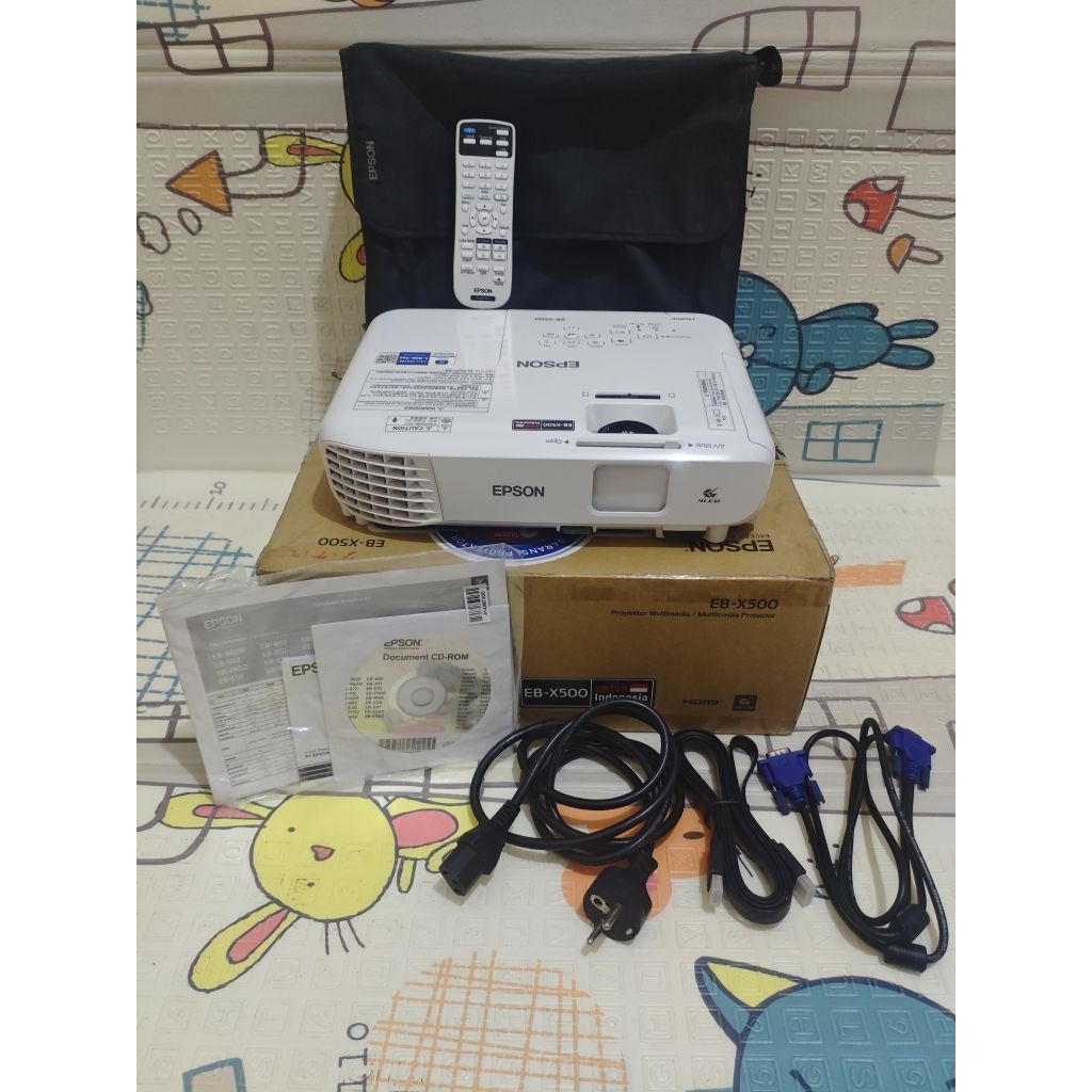 Proyektor Projector Epson EB-X500 EBX500 X500 HDMI XGA 3600 Lumens BEKAS