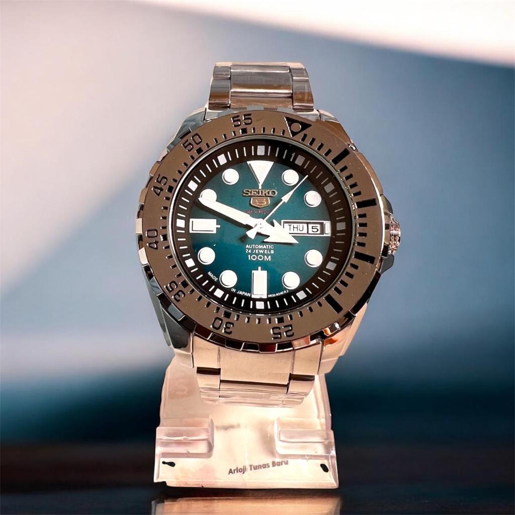 Terbaru - Jam Tangan Pria Rantai Stainless Steel / Jam Seiko Automatic Tanpa Baterai / Seiko 5 / Sei