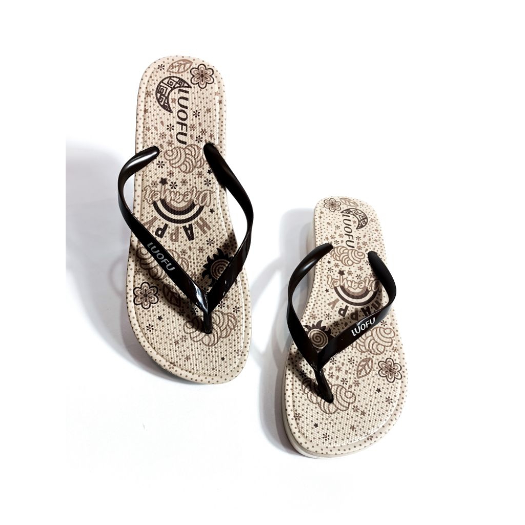 Sandal Luofu / Sandal Karet Jepit Wanita