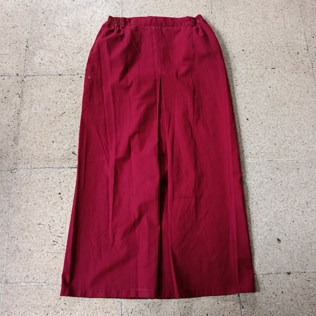 preloved rok span merah guru sd/rex264