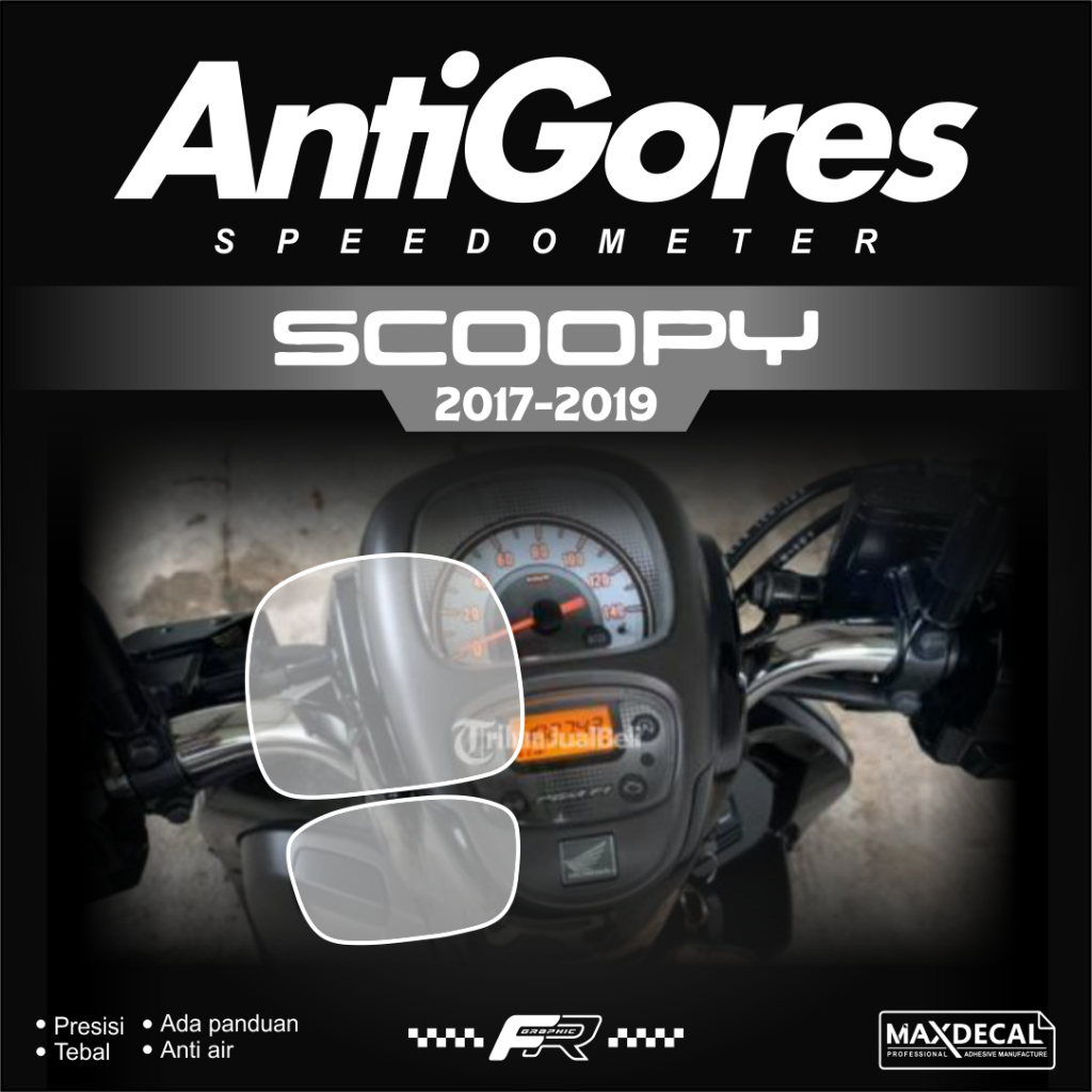 STIKER CUTTING PELINDUNG SPIDOMETER HONDA SCOOPY 2017-2019, ANTI GORES SPEEDOMETER HONDA SCOOPY 2017