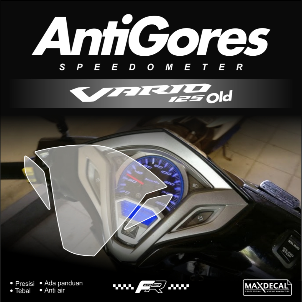 STIKER CUTTING PELINDUNG SPIDOMETER HONDA VARIO 125 OLD, ANTI GORES SPEEDOMETER HONDA VARIO 125 OLD