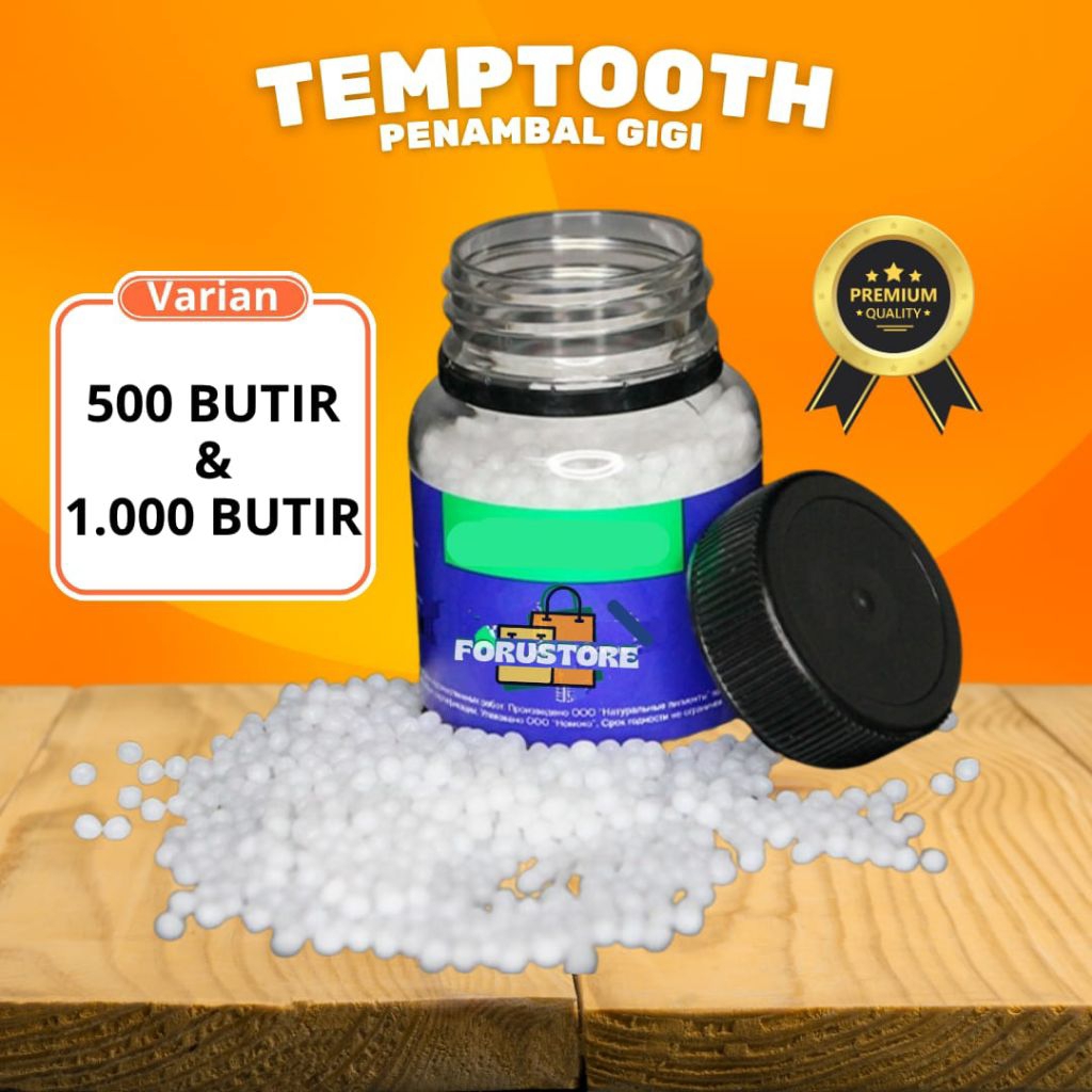 Variasi 500-1000 Butir TEMPTOOTH untuk menambal gigi berlubang, gigi ompong dan gigi patah Best Sell
