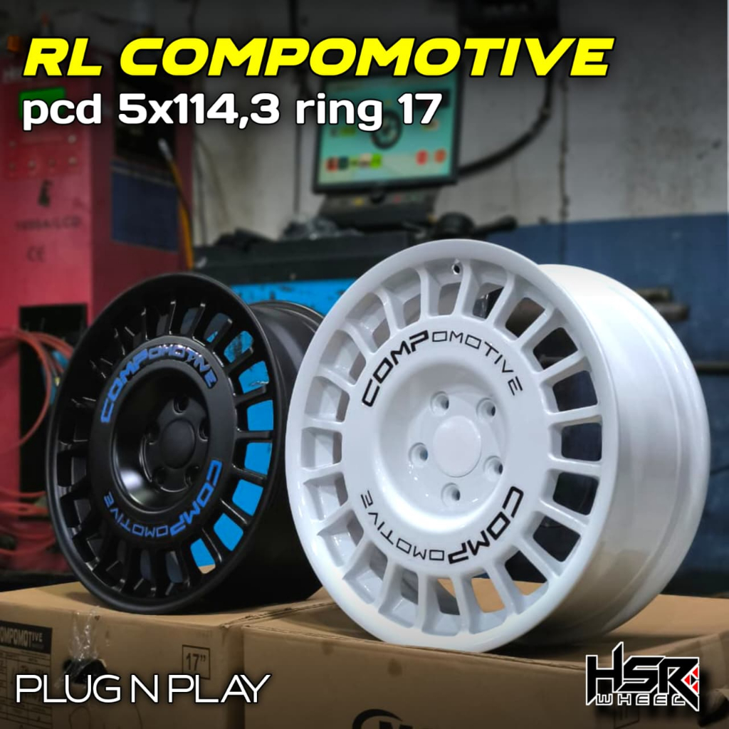 Velg Rally COMPOMOTIVE R17 Pelek Rush Terios Captiva Xpander RING 17 - OBRIGADO HSR VELG CIBINONG
