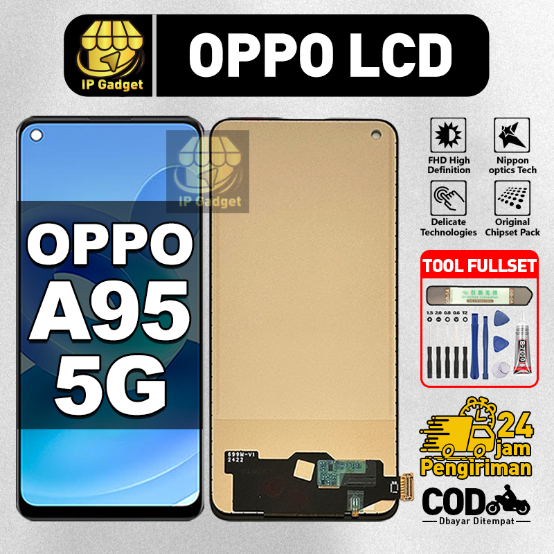 ORI FOR LCD OPPO A95 5G Fullset Original LCD HP OPPO A95 5G Asli Touchscreen Layar Sentuh HP COD