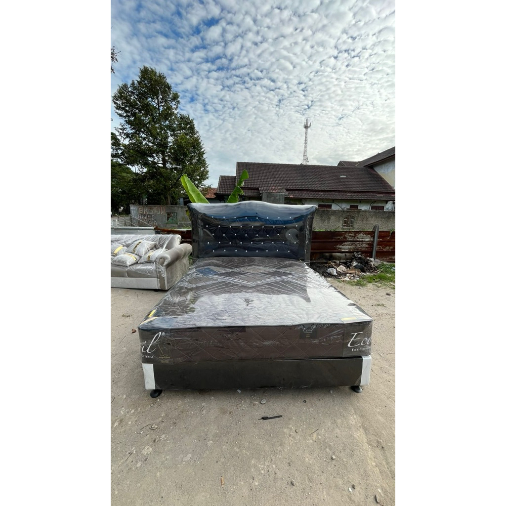 Satu Set Matrass Ecoil + Divan Jaguar / Matras Ecoil Empuk / Divan Jagur Cantik / Kasur Divan Satu S