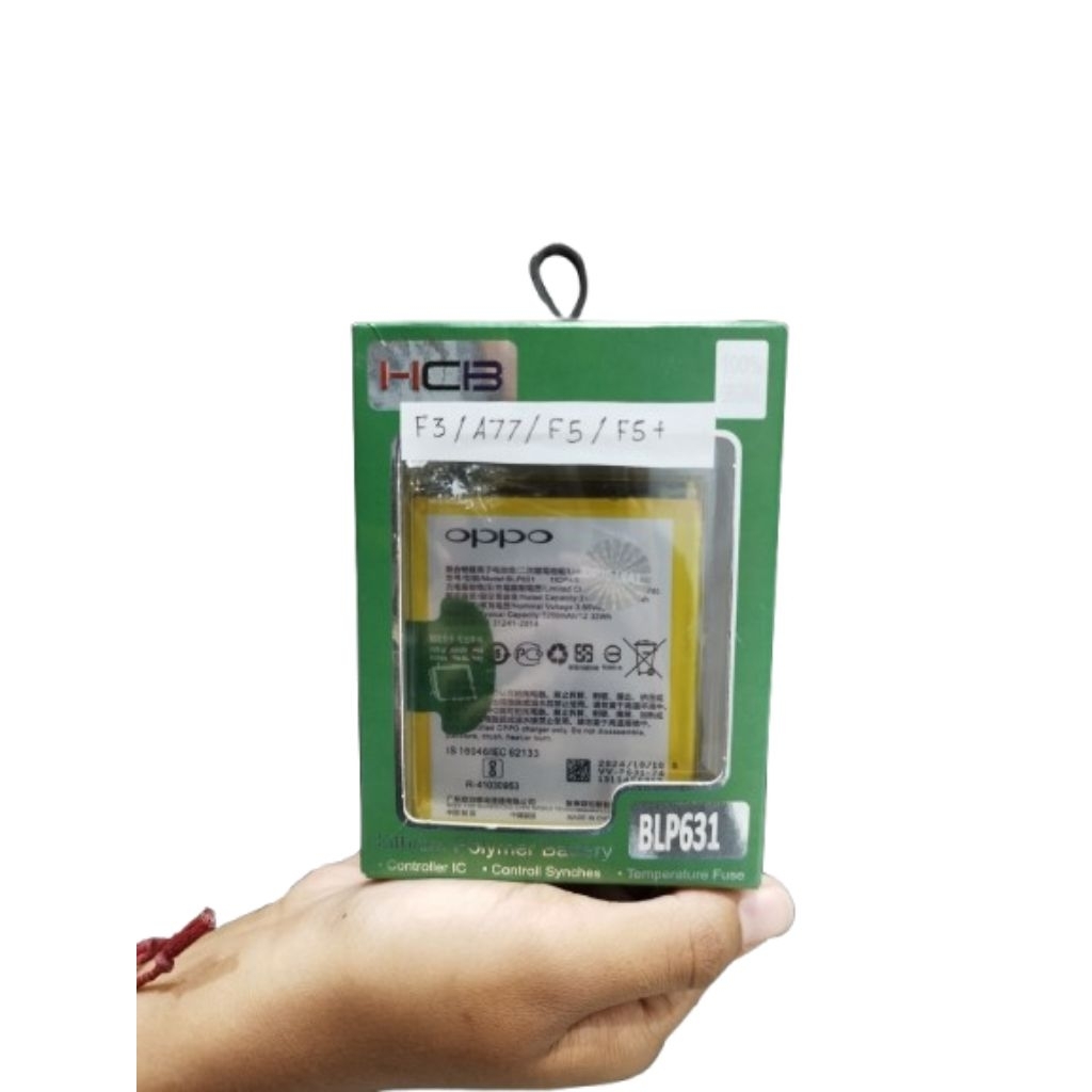 BATERAI OPPO BLP631 OPPO F3 || A77 || F5 || F5+ HCB ORIGINAL 100%