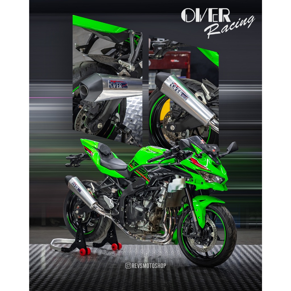 KNALPOT OVER RACING TT-RS SC KAWASAKI ZX25R ZX25RR 2022 Up- / ZX4R (TFT SPEEDO)