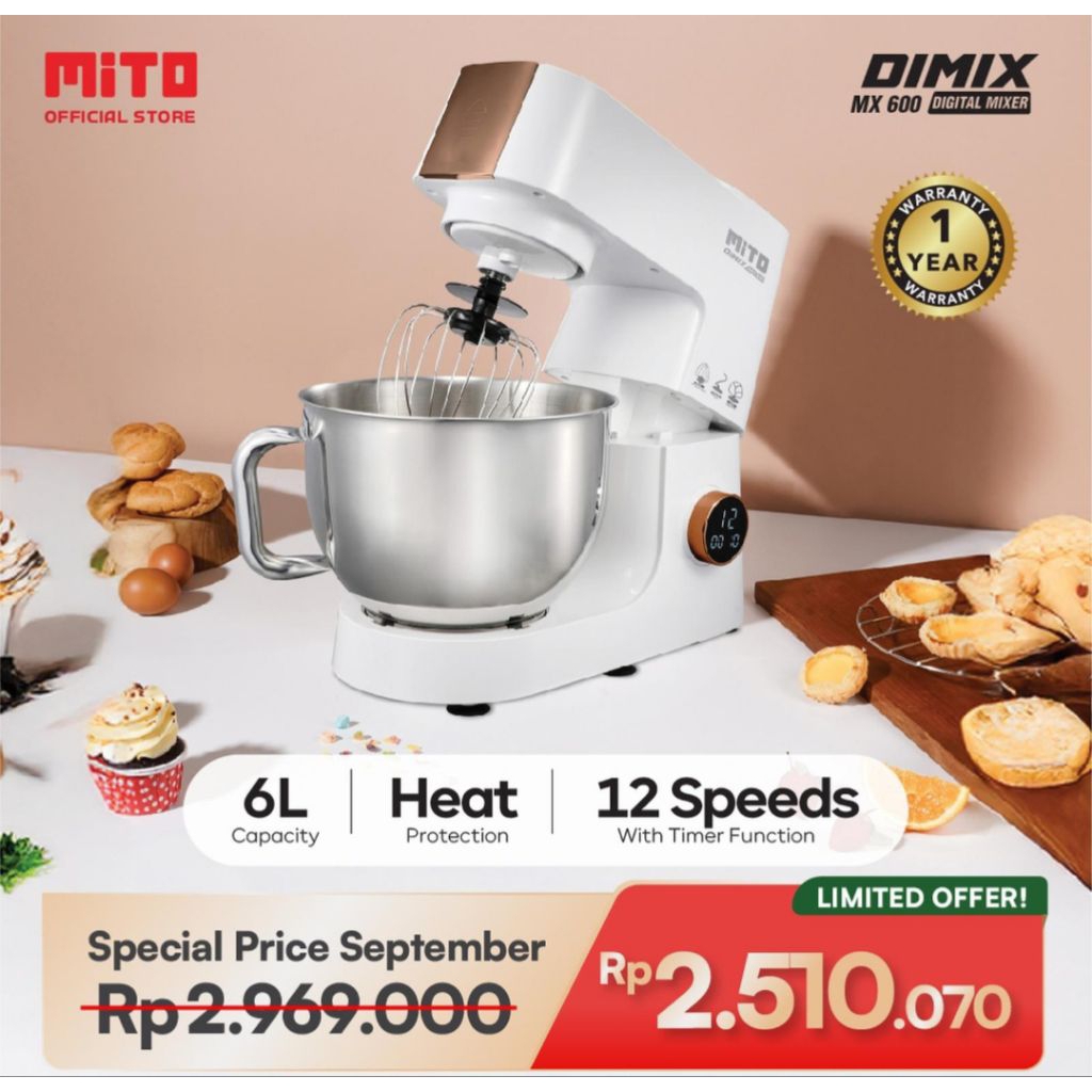 STAND MIXER MITO MX600 STANDMIXER MITO MX 600 STAND MIXER MITO