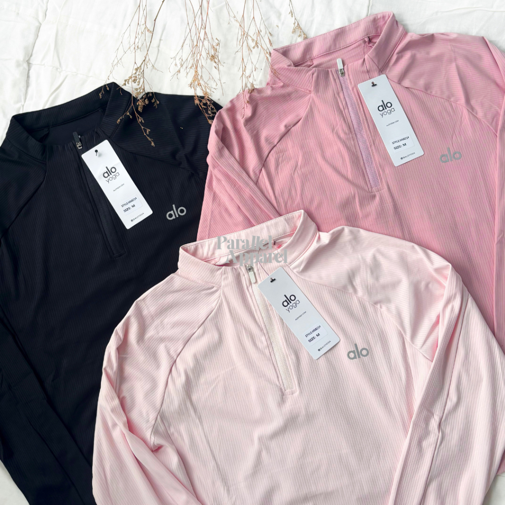 A1O Ribbed Half-Zip Slim Fit Long Sleeve Shirt v2