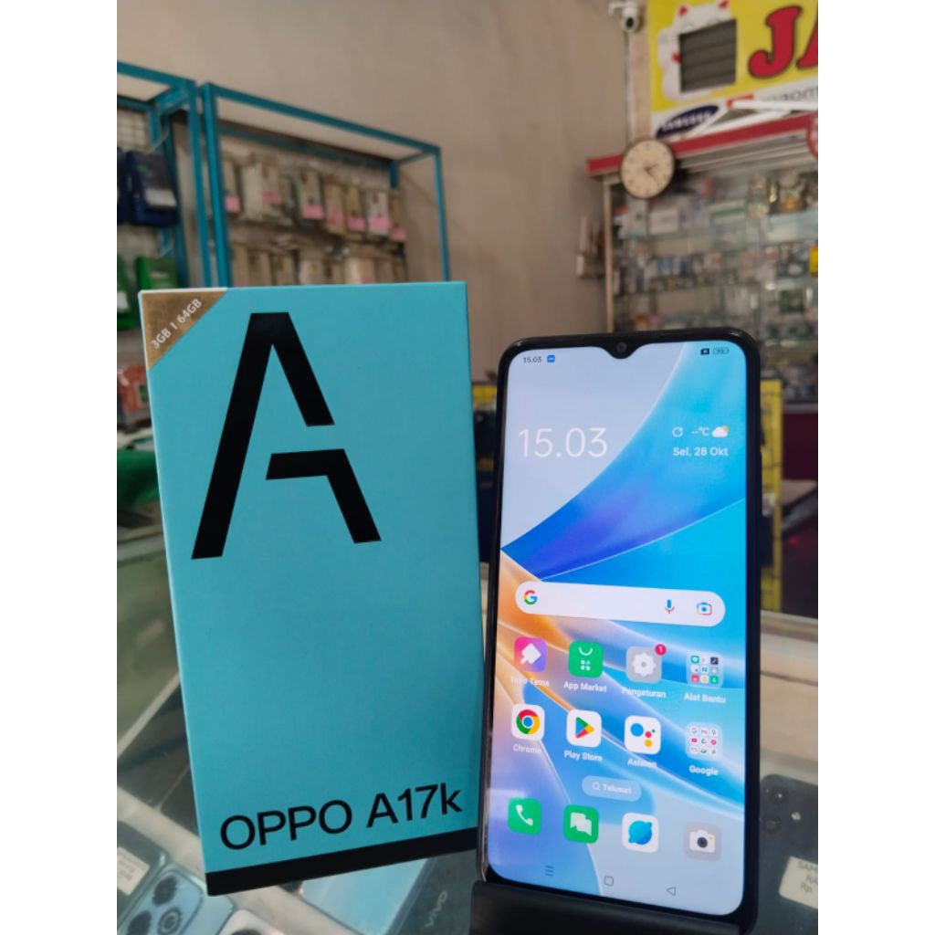 HP SECOND MURAH BERGARANSI OPPO A17K RAM 3+1/64
