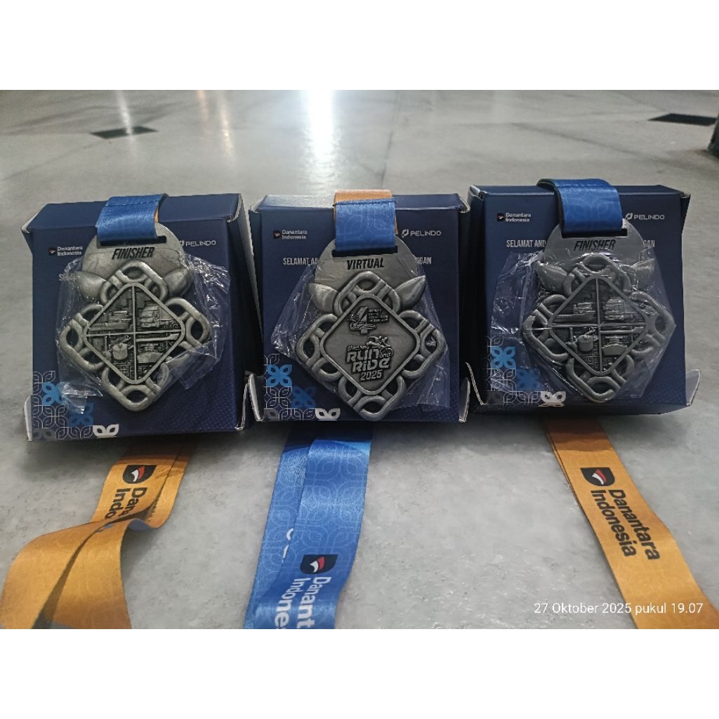 medali pelindo Run And Ride Virtual 2025
