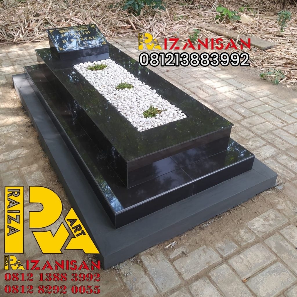 batu nisan body makam 2 susun minimalis
