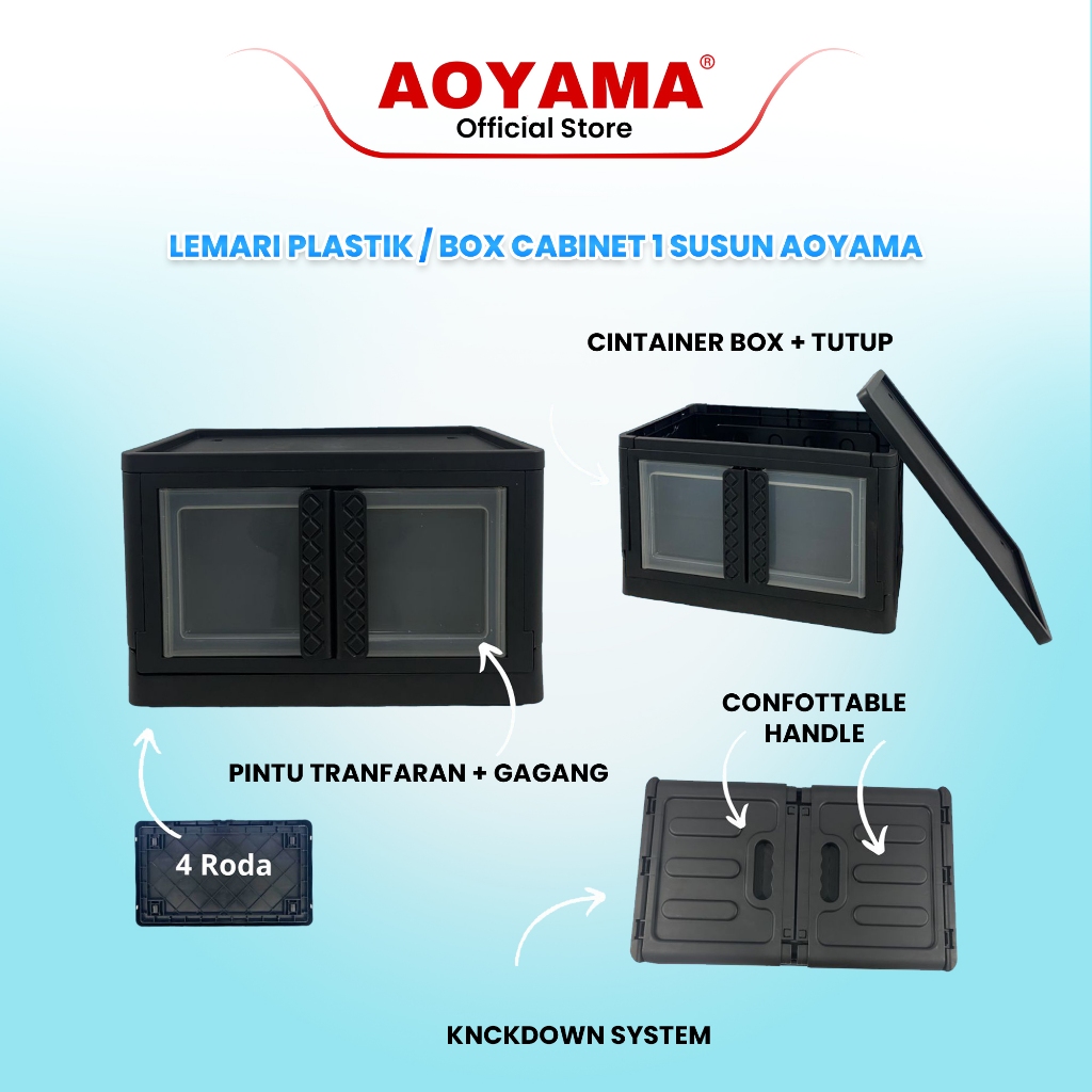 LEMARI CABINET 1 SUSUN / LEMARI AOYAMA / LEMARI MURAH