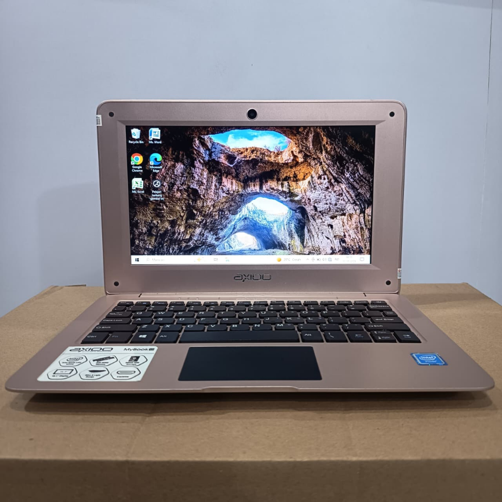 Laptop Axioo Mybook 10, Seri Baru, Super Slim, Mulus, Lengkap, Rose Gold