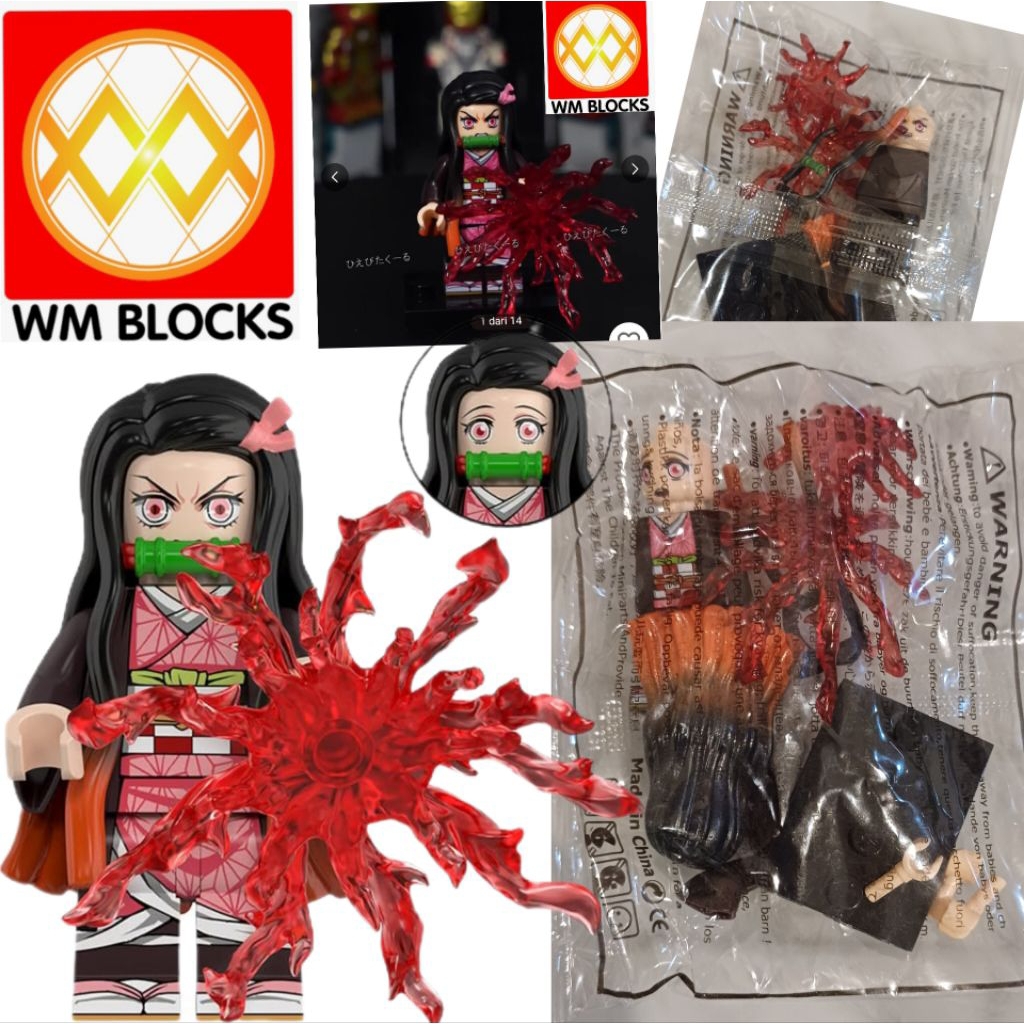 WM Blocks Demon Slayer, Nezuko mantra darah iblis