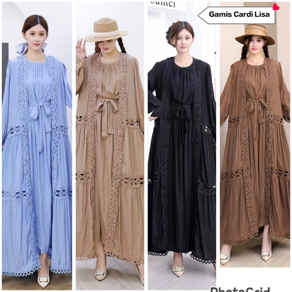 gamis cardi lisa, dress kev, gamis bangkok, gamis putih, white maxi, dress katun bordir, gamis eyele