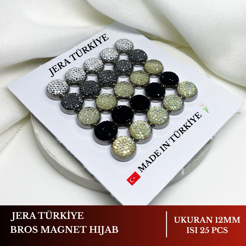 Bros Magnet Hijab Turki - Pin Magnet Hijab Original Turki Paket Usaha Isi 25pcs