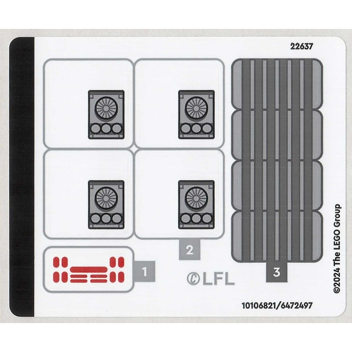 Lego Parts - 75387stk01 - Sticker Sheet for Set 75387 - (10106821/6472497)