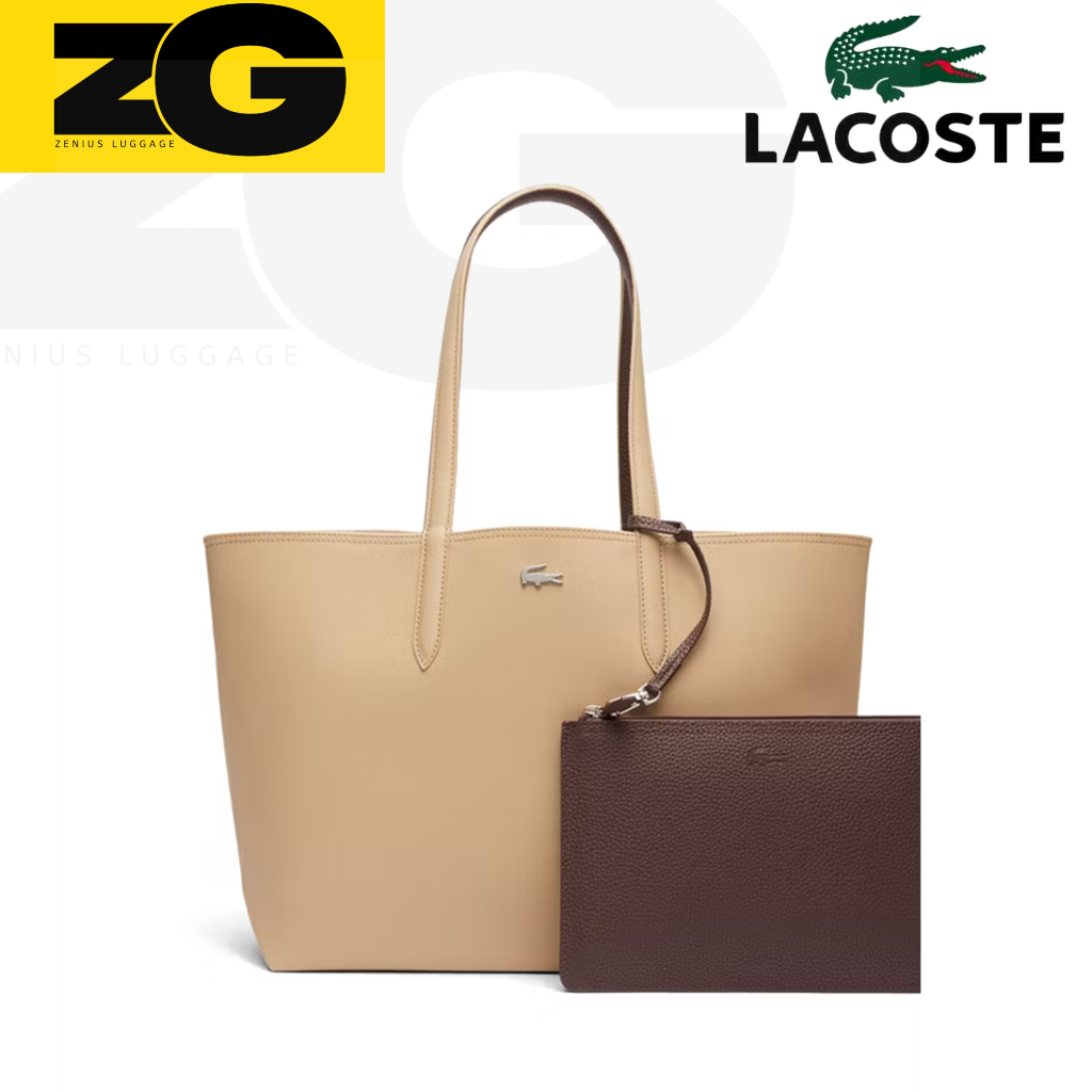 Tas wanita tote bag LACOSTE with pouch original