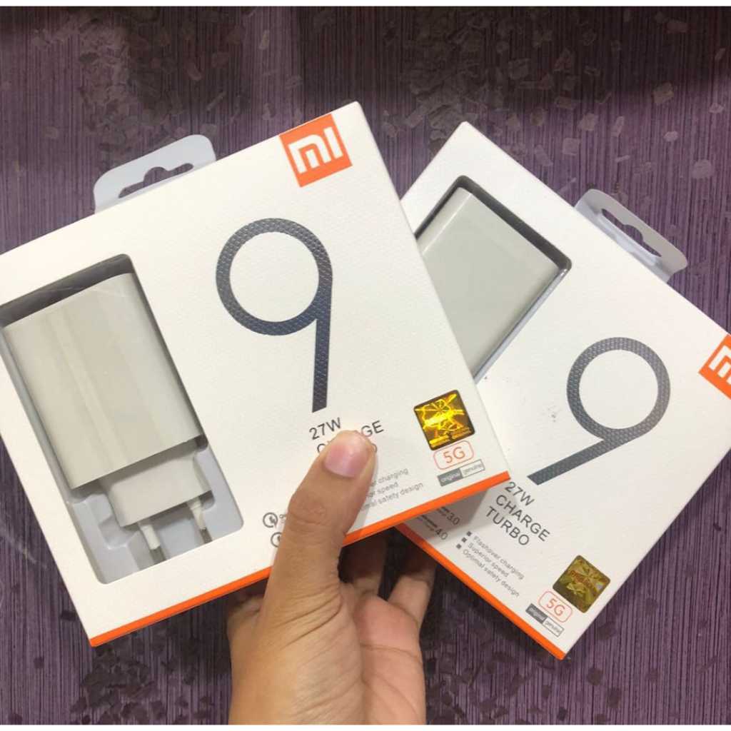 CHARGER XIAOMI 27W MI 9 TURBO CHARGING ORIGINAL