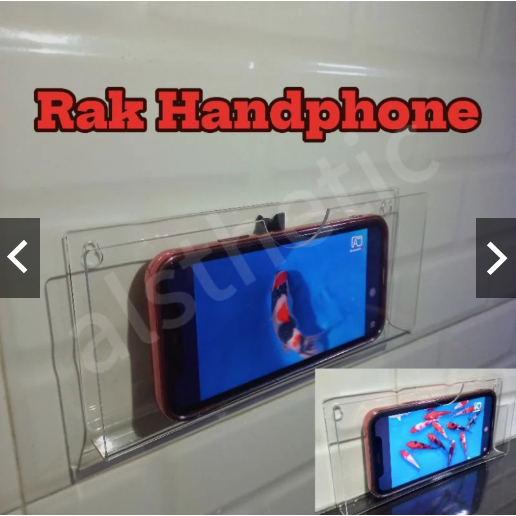Rak holder hp rak tempat hp rak tempel dinding