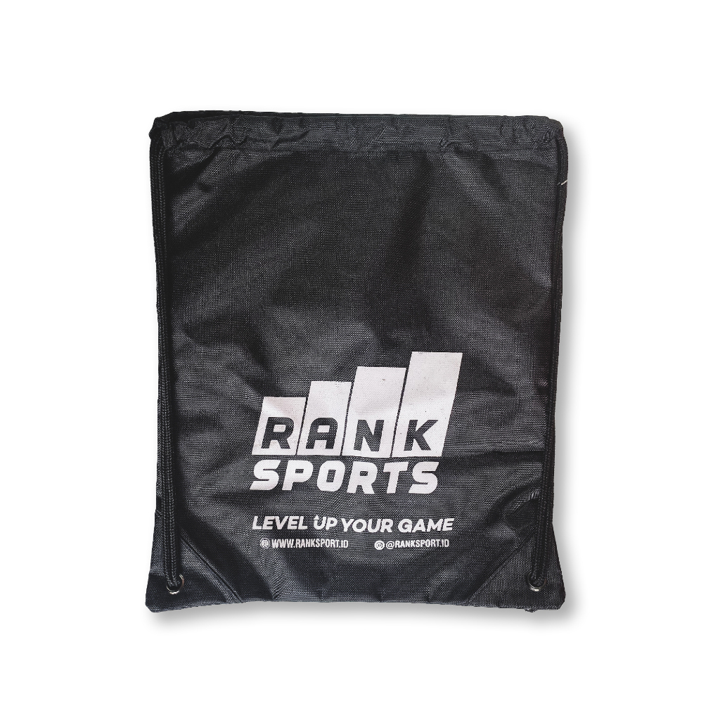 Rank Sports Tas Serut Basic String Bag - BLACK