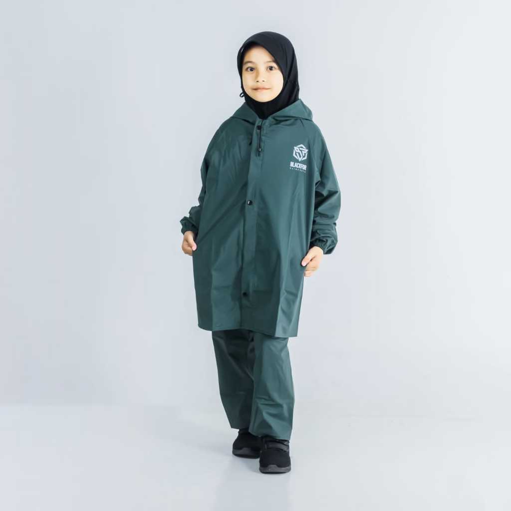 Jas Hujan Blackfor Anak Anti Bocor Tebal
