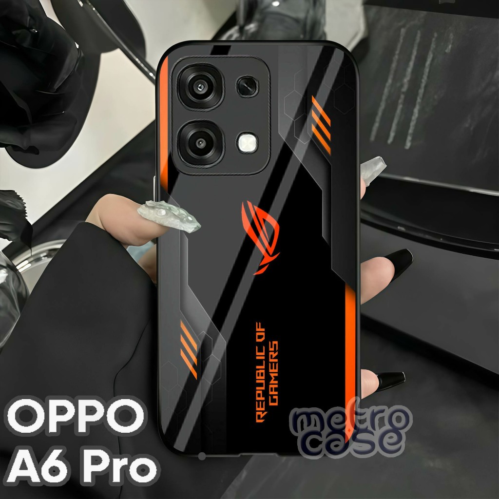 Softcase Glass Kaca Glossy OPPO A6 PRO - A6 PRO - OPPO A6 PRO - Case Hp OPPO 2025 - Metro_case - G60