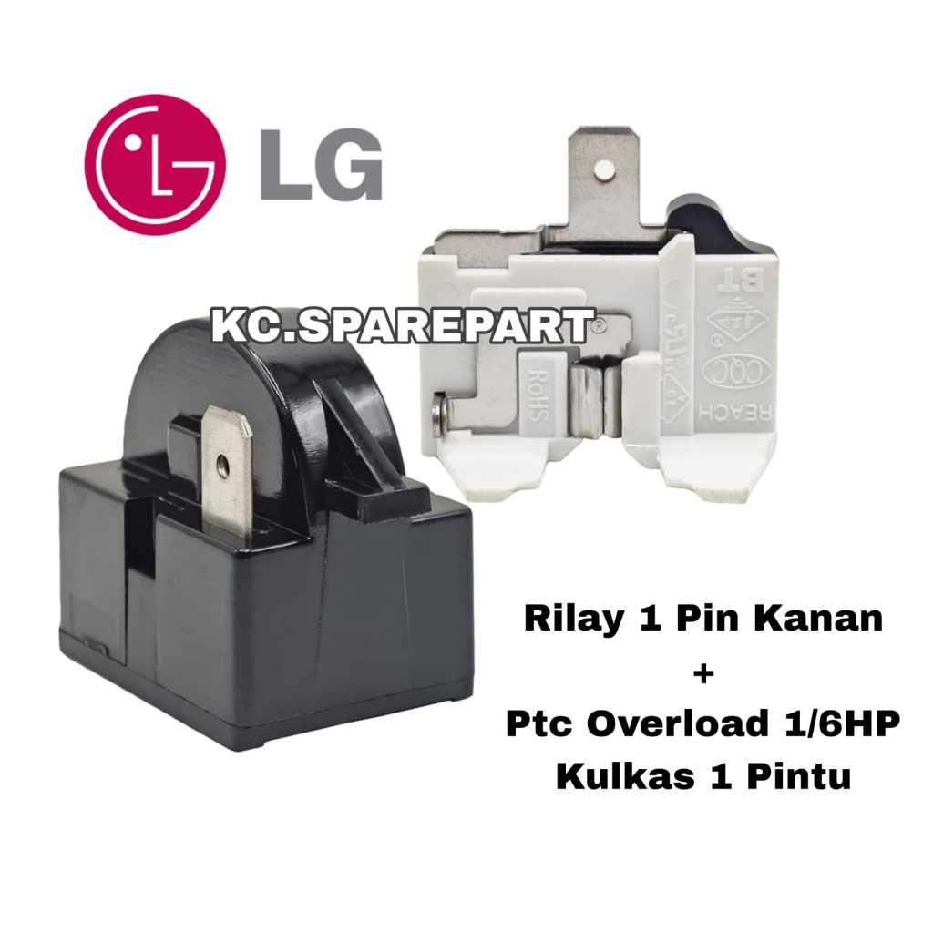 Set Relay Ptc Overload Kulkas LG 1 Pintu Quality / Overload Kulkas 1 Pintu LG