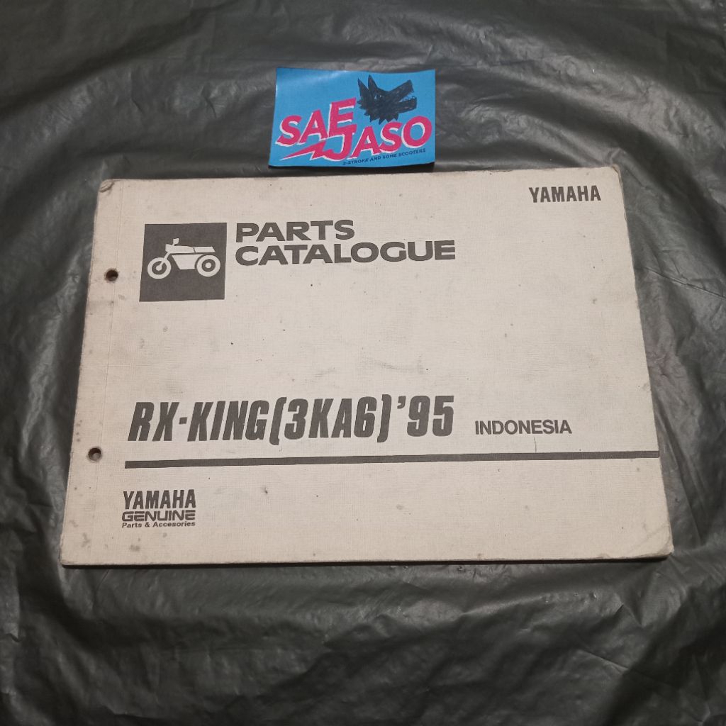 buku parts catalogue part katalog yamaha rx king 1995 ycls original