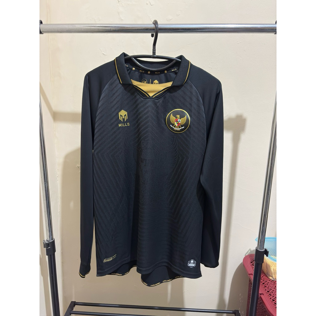 Mills Timnas Indonesia Jersey Third Player Issue Long Sleeve (Preloved)