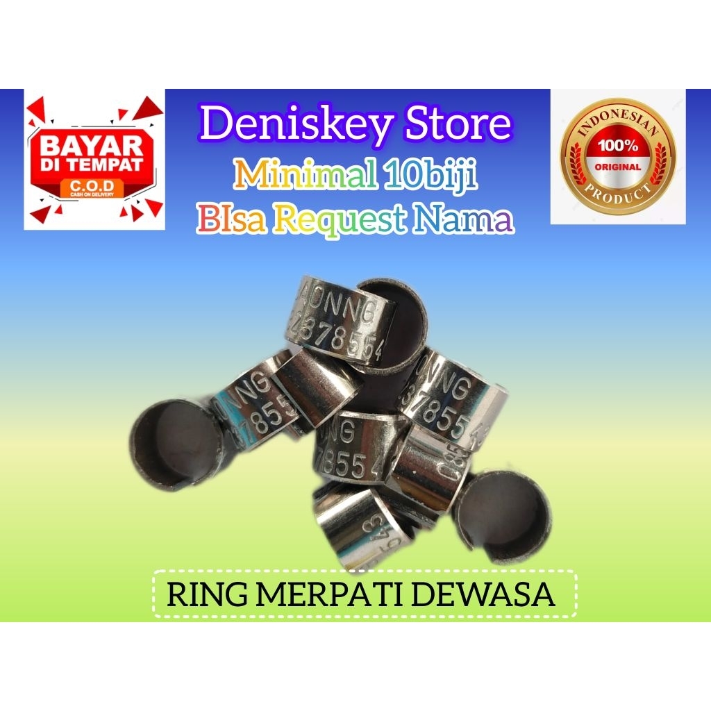 RING MERPATI DEWASA MODEL BAJA KETROK BELAH RING DARA DEWASA RING NURI DEWASA RING BURING MURAH REQU
