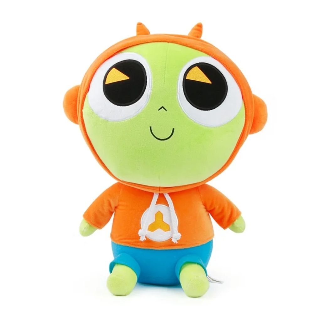 [Rare] Boneka Shinbi Hoodie Oranye 40cm – Karakter Lucu Shinbi Apartment Lembut & Premium Quality cu