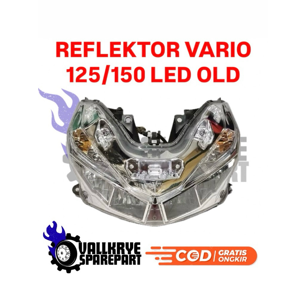 REFLEKTOR VARIO LED OLD - REFLEKTOR LAMPU DEPAN HONDA VARIO 125/150 LED OLD - ORIGINAL SECOND