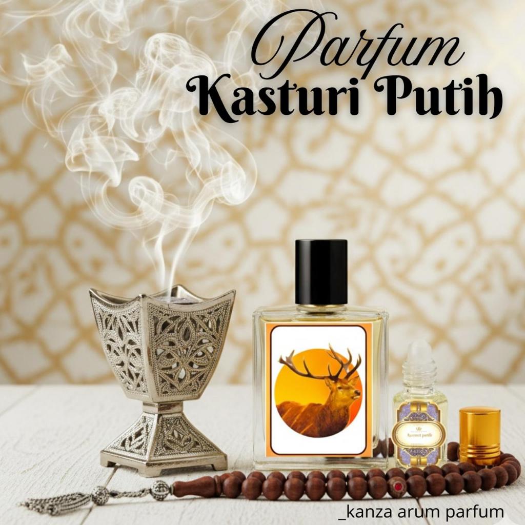 Minyak wangi kasturi/Parfum kasturi putih original non alkohol wangi l;embut tahan lama kanza arum