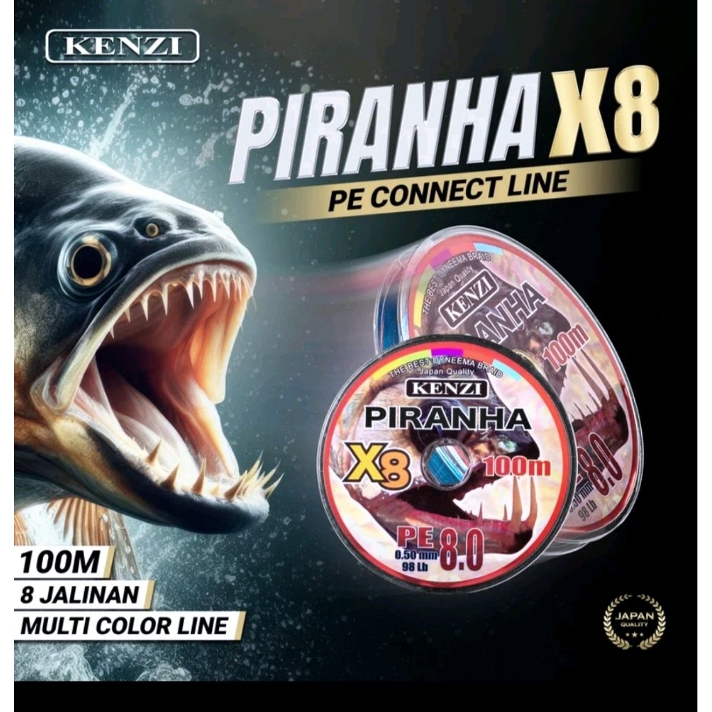 senar PE piranha X8 100 M