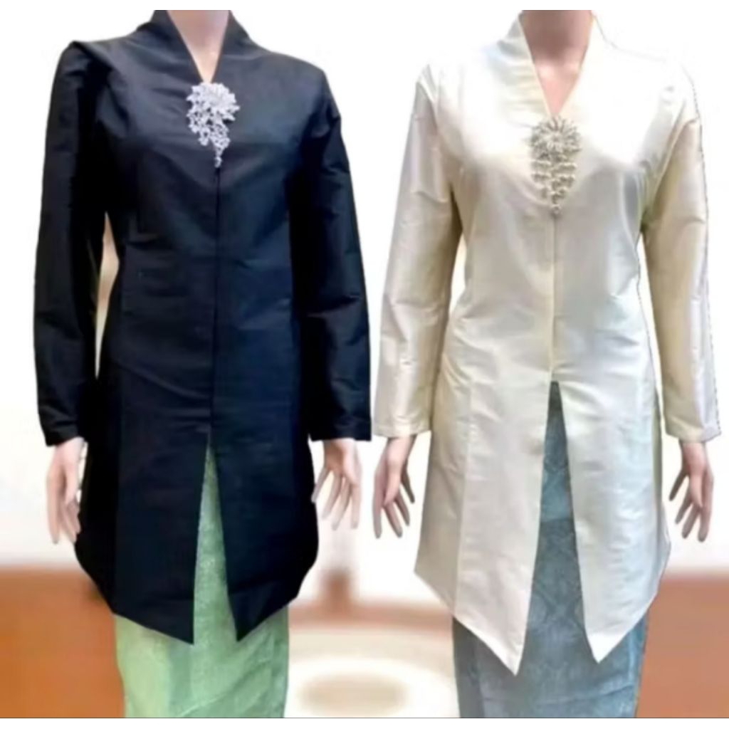 BEST SELLER ATASAN KEBAYA TUNIK ENCIM TAFETA MODERN / KEBAYA TAFETA TUNIK JUMBO /KEBAYA TAFETA MODER