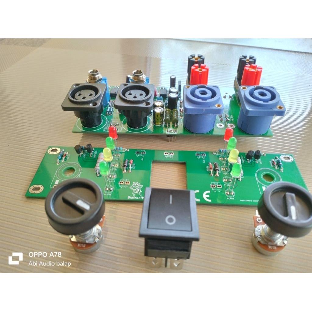 Kit panel depan belakang bok ca 10 20 30 lengkap konektor tinggal pasang PCB Doble layer