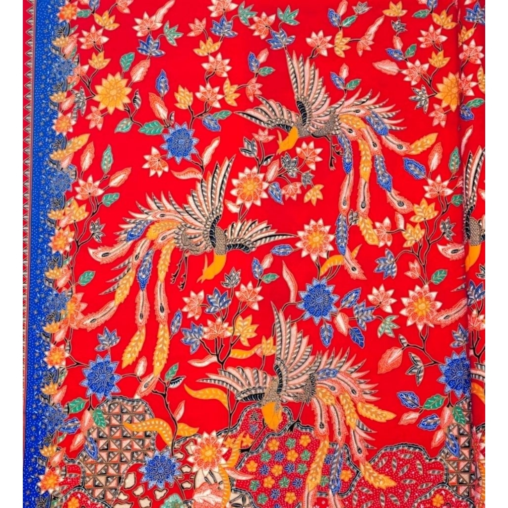 Kain Batik Katun Premium Motif Burung Merak