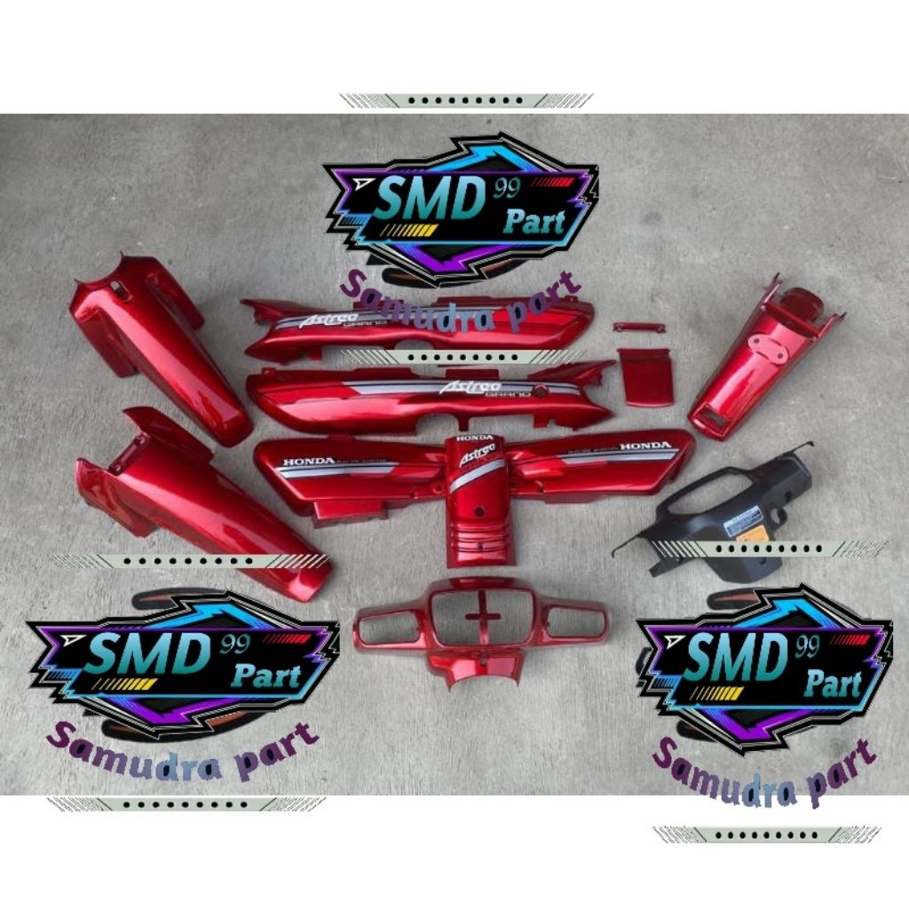 Cover Body Astrea Grand Impressa Grand Sabit Merah Maroon