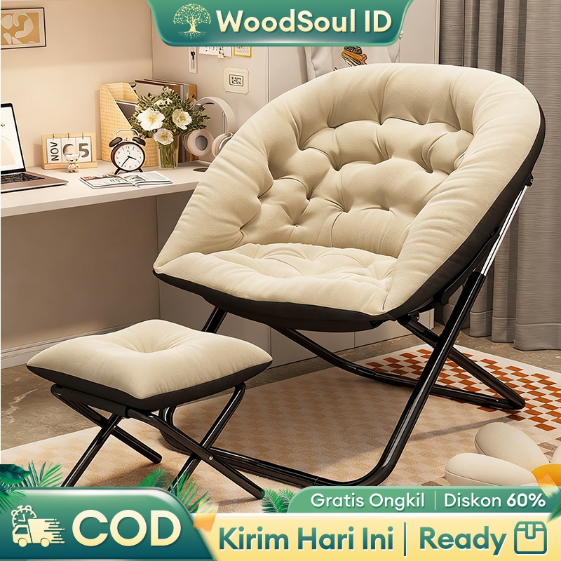 Kursi bersalin Kursi Lipat Bulat Kursi Kursi Lipat Bulat Kursi Santai Moon Chair Kursi