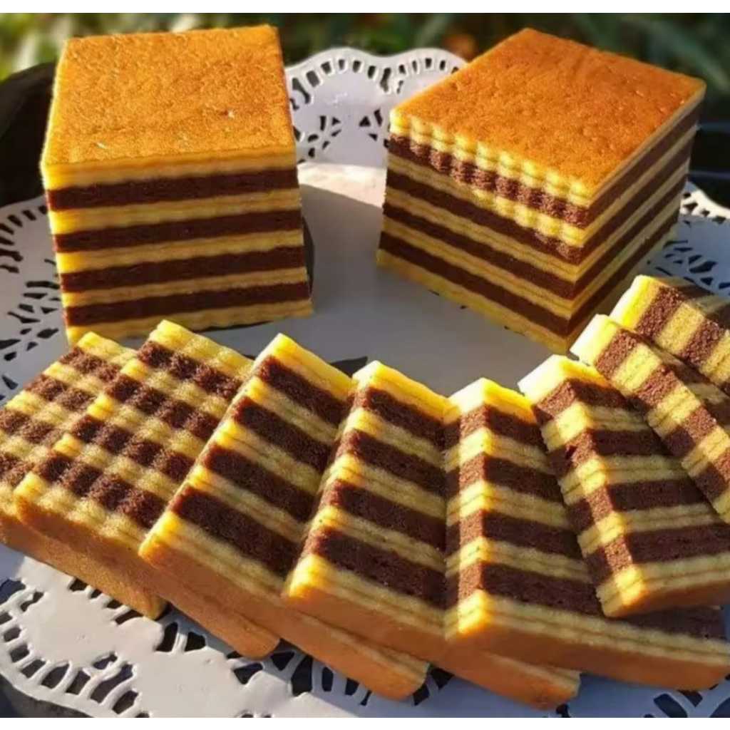 Roti Jumbo - Lapis legit coklat 17x17 - Lapis legit premium - Lapis legit bangka - Lapis legit jadul