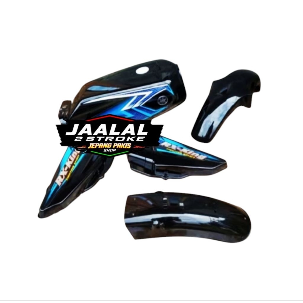 PROMO COD PAKET COVER BODI BODY YAMAHA RX KING NEW RX K TAHUN 2003 SE 2004 WARNA HITAM MERAH MARON P