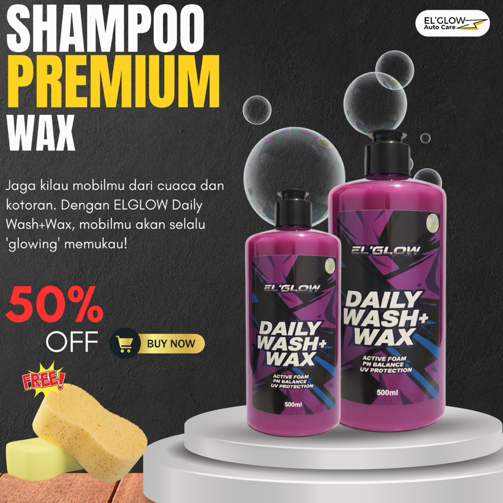 Shampoo Sabun Cuci Kendaraan Motor Mobil 500ml ElGlow