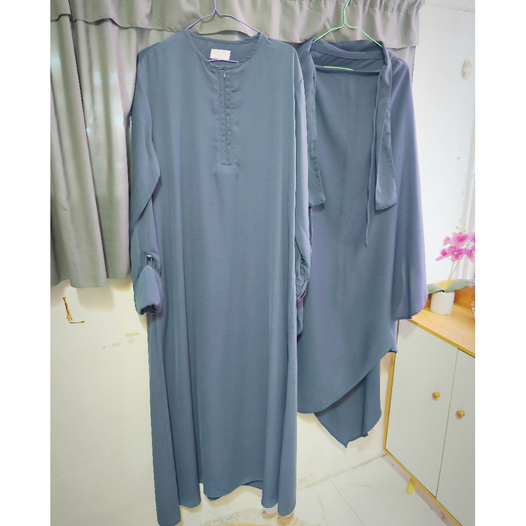 [preloved] gerai hawa Balfia gamis set French Khimar