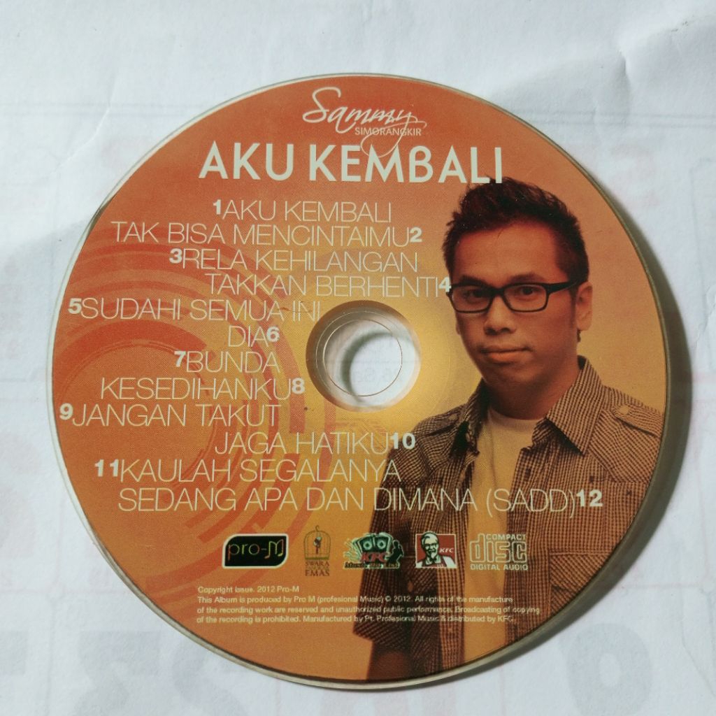 CD Sammy Simorangkir Aku Kembali