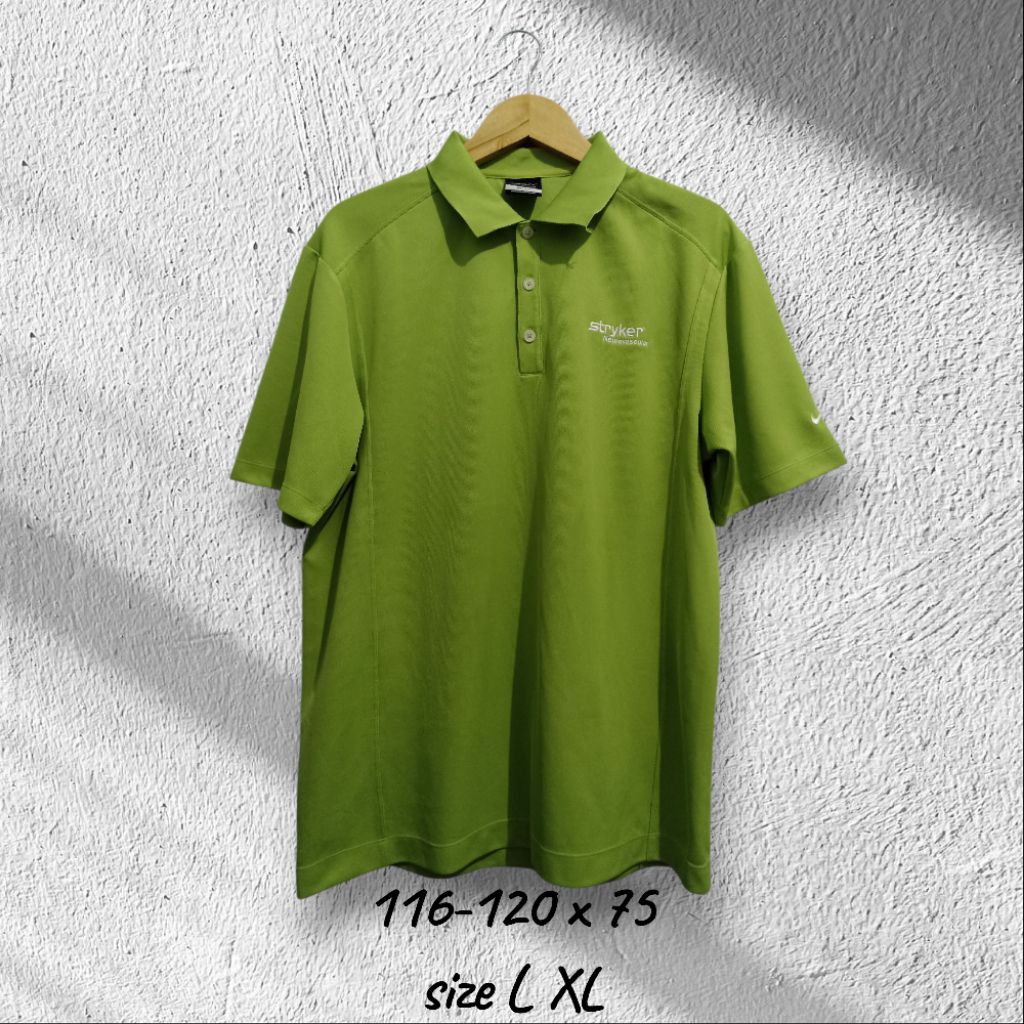 preloved kaos polo golf hijau size M