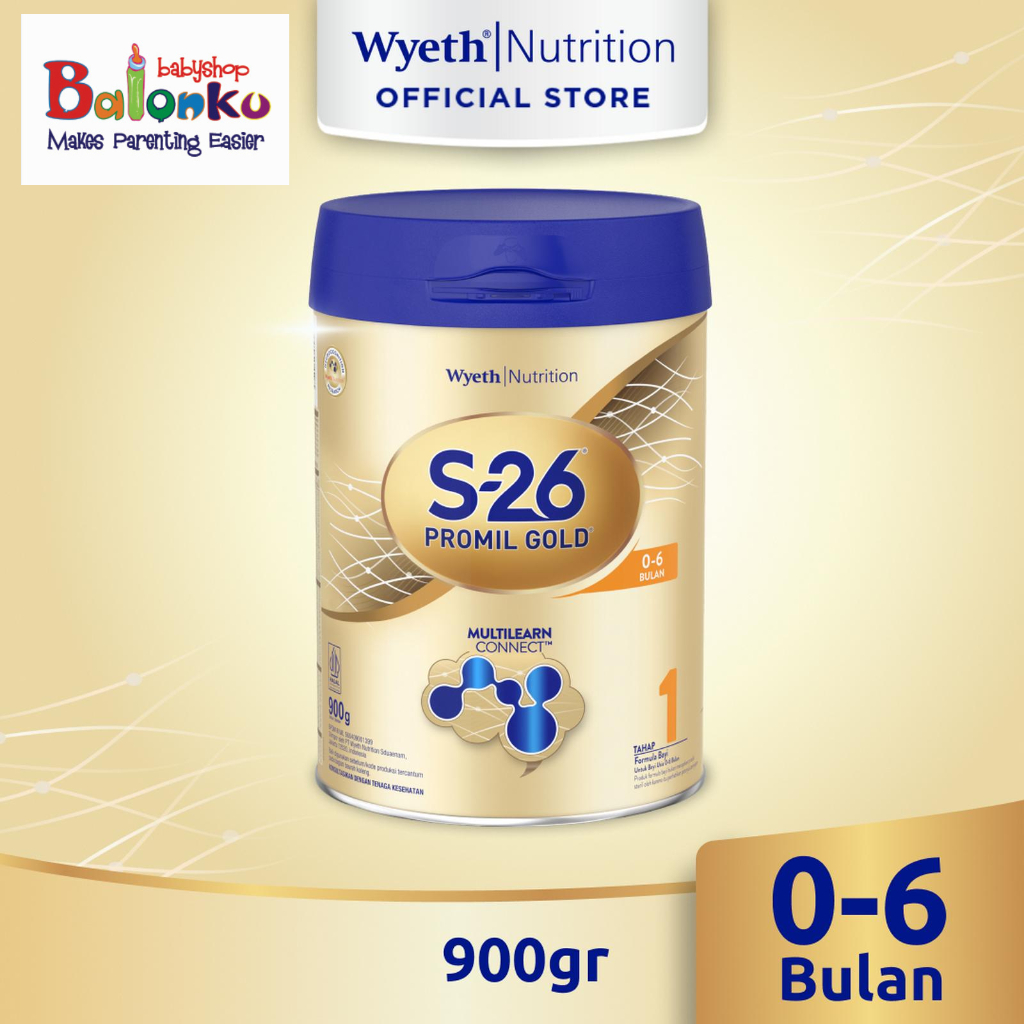 S-26 Promil Gold 900gr Susu Formula Bayi / Susu S26 Promil Gold Tahap 1 / Tahap 2 / Tahap 3